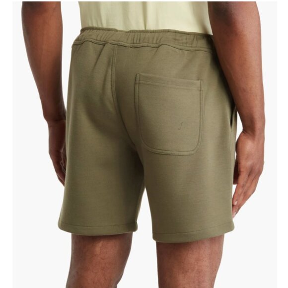 NEW Create Unison Ponte Knit Drawstring Shorts in Dusty Olive Sz. XL - Picture 2 of 2